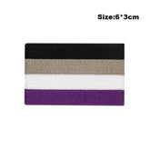 Asexual Flag Iron On Embroidered Patch